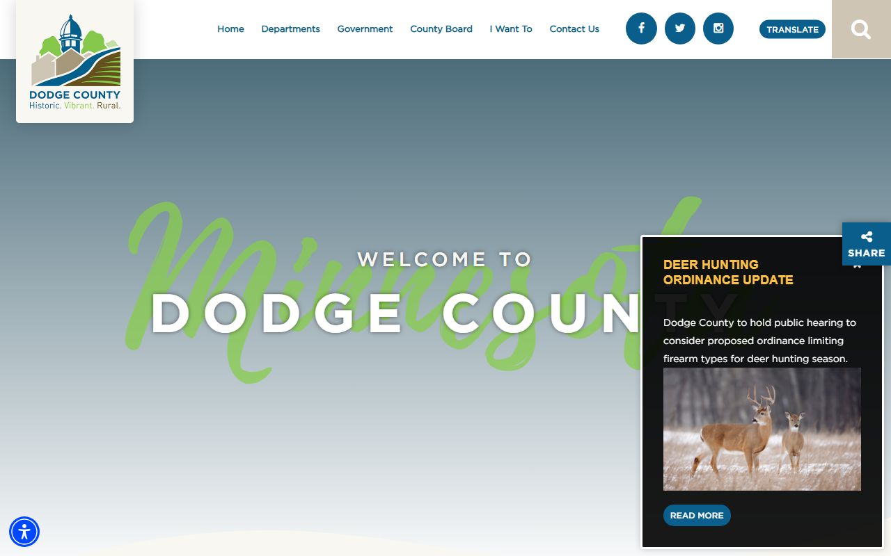 Dodge County government website