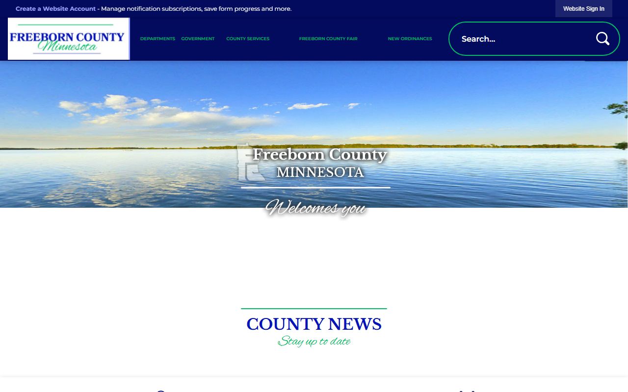 Freeborn County government website