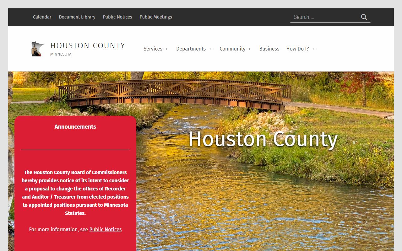 Houston County government website