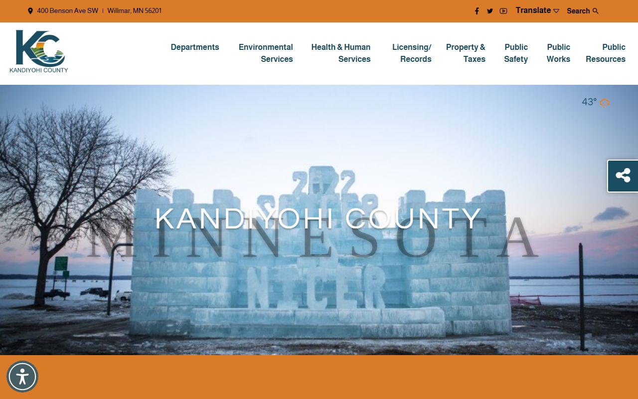Kandiyohi County birth certificates vital records Willmar Minnesota