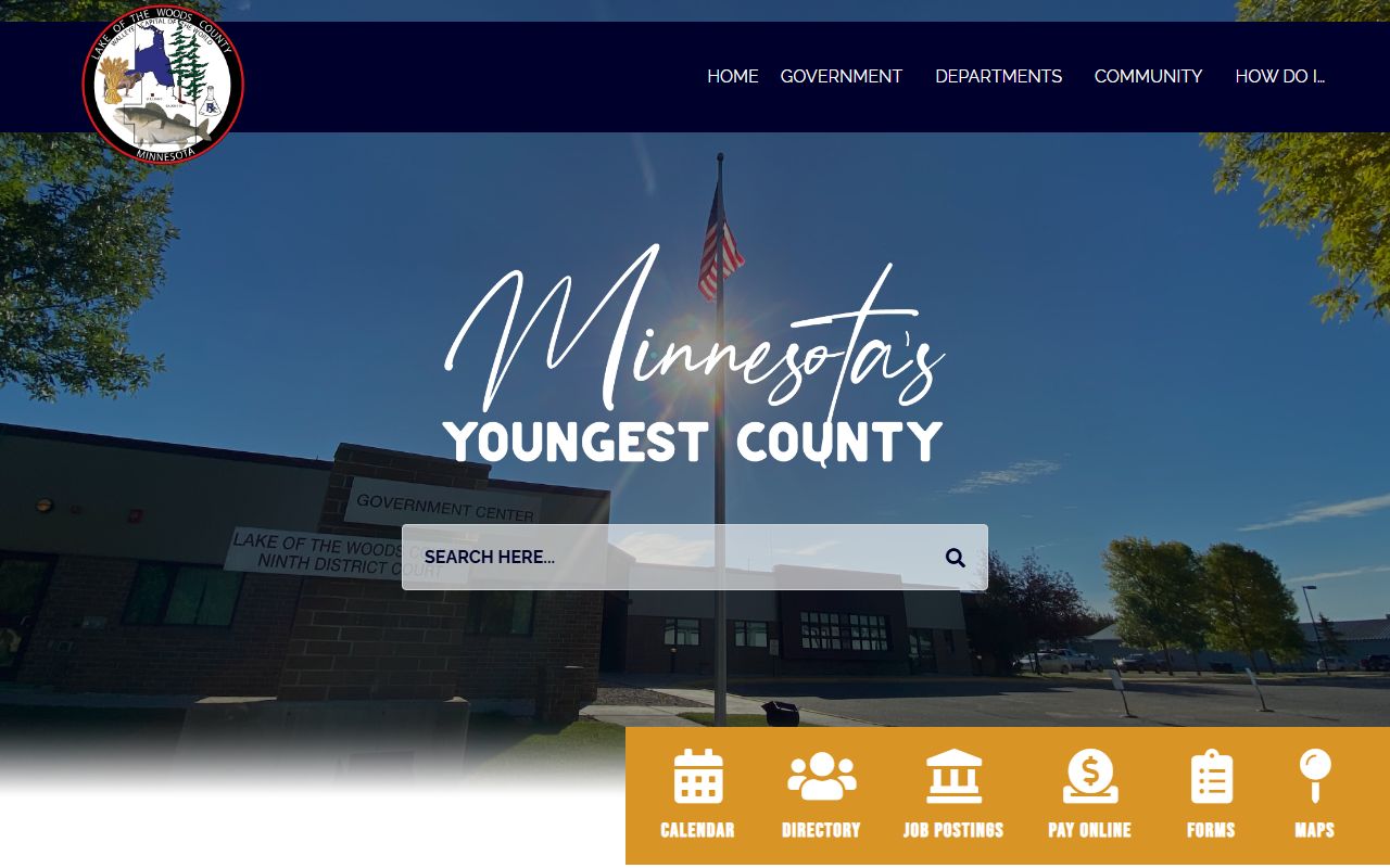 Lake of the Woods County website birth certificates Baudette