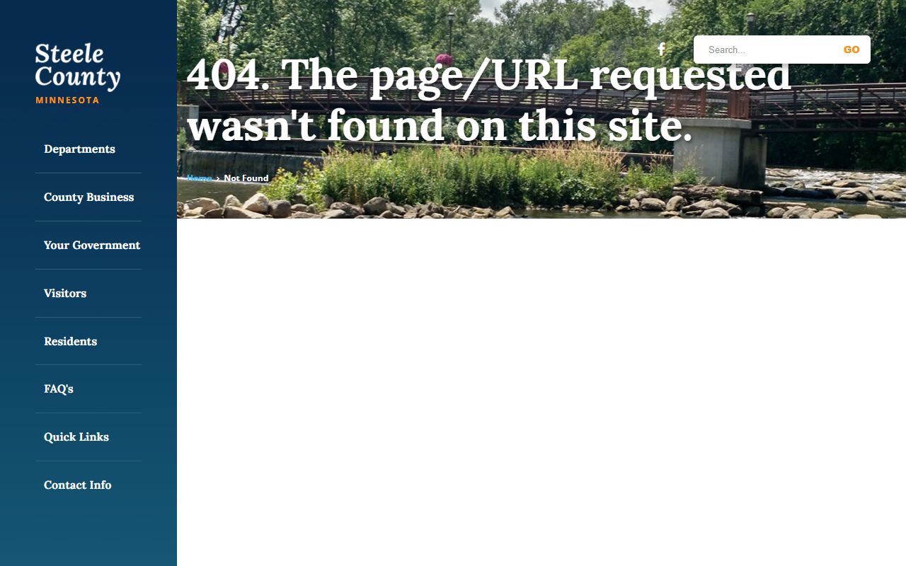 Steele County Recorder office page with birth certificate request information