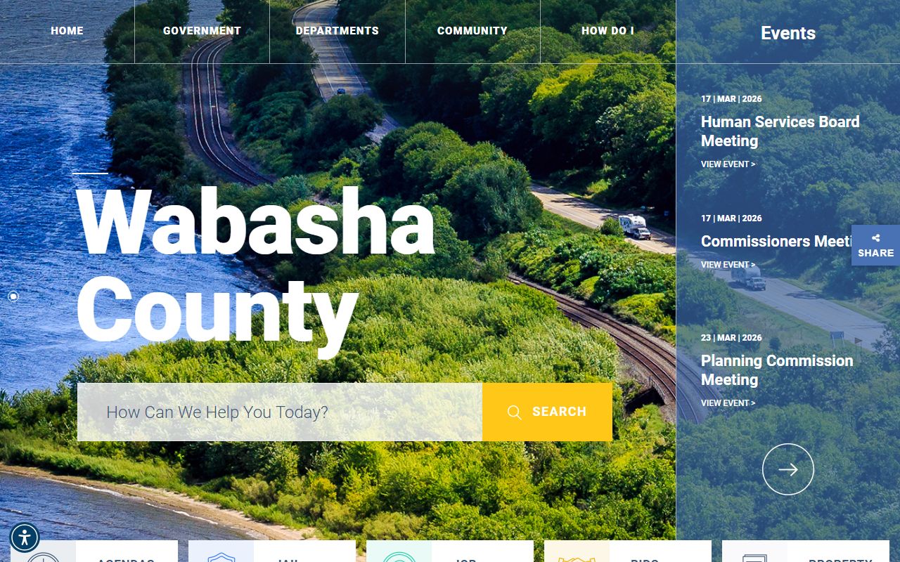 Wabasha County Minnesota official website birth certificates and recorder services